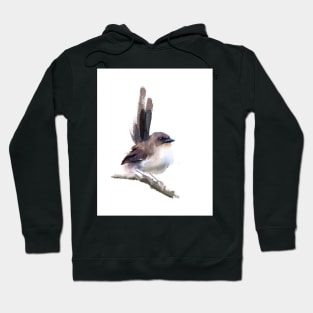 Wren - watercolor art Hoodie